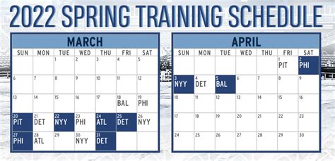 blue jays spring training schedule 2022